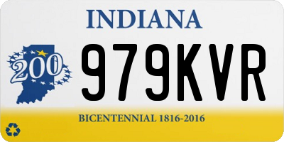 IN license plate 979KVR