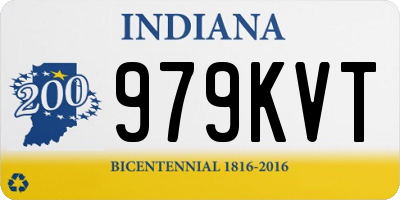 IN license plate 979KVT