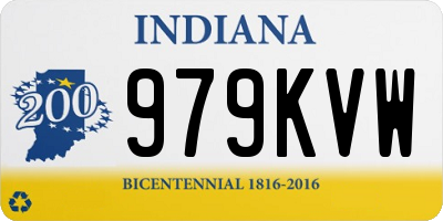 IN license plate 979KVW