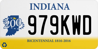 IN license plate 979KWD