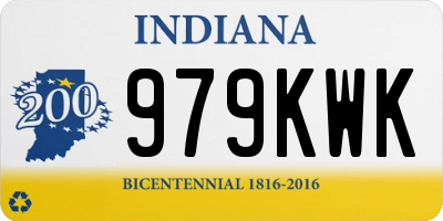 IN license plate 979KWK