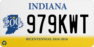 IN license plate 979KWT