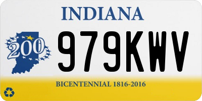 IN license plate 979KWV