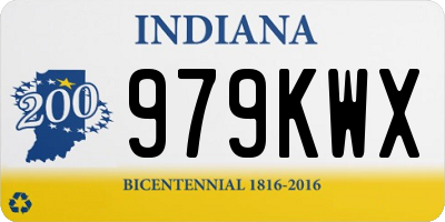 IN license plate 979KWX