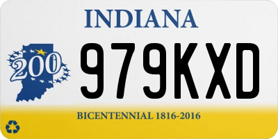 IN license plate 979KXD