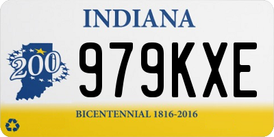 IN license plate 979KXE