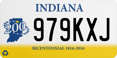 IN license plate 979KXJ
