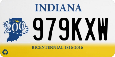 IN license plate 979KXW