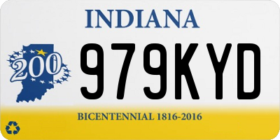 IN license plate 979KYD