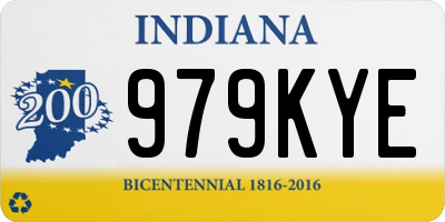 IN license plate 979KYE