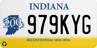 IN license plate 979KYG