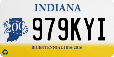 IN license plate 979KYI
