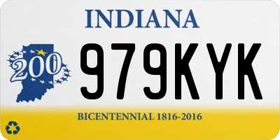 IN license plate 979KYK