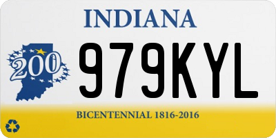 IN license plate 979KYL