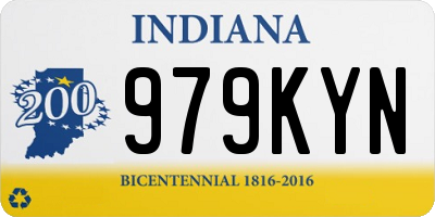 IN license plate 979KYN