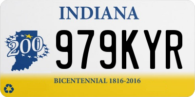 IN license plate 979KYR