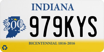 IN license plate 979KYS