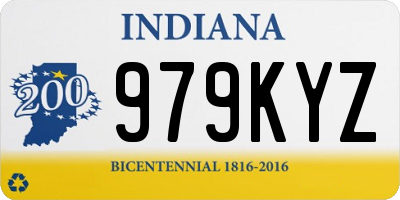 IN license plate 979KYZ