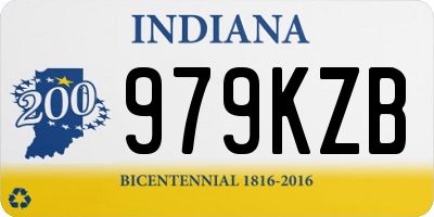 IN license plate 979KZB