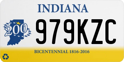 IN license plate 979KZC