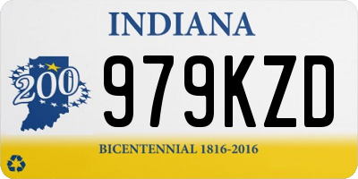 IN license plate 979KZD