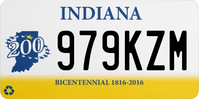 IN license plate 979KZM