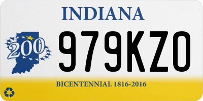 IN license plate 979KZO