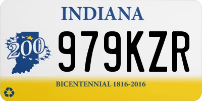 IN license plate 979KZR