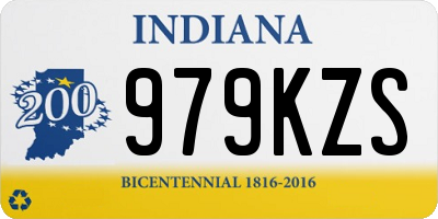 IN license plate 979KZS