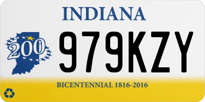 IN license plate 979KZY