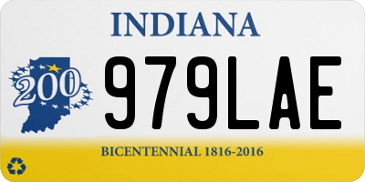 IN license plate 979LAE