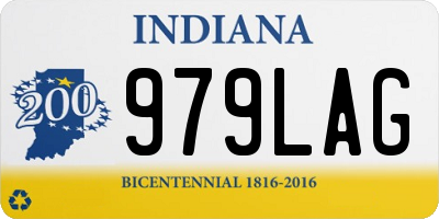 IN license plate 979LAG