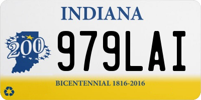 IN license plate 979LAI