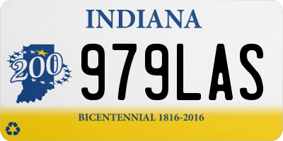 IN license plate 979LAS