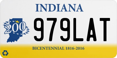 IN license plate 979LAT
