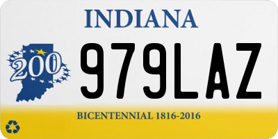 IN license plate 979LAZ