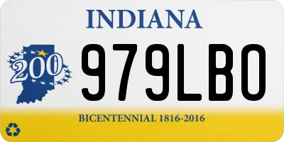 IN license plate 979LBO