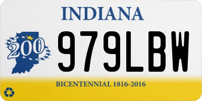 IN license plate 979LBW