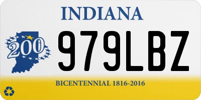 IN license plate 979LBZ