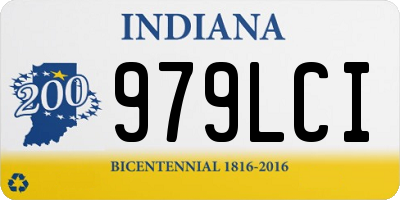 IN license plate 979LCI