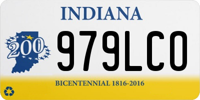 IN license plate 979LCO
