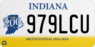IN license plate 979LCU