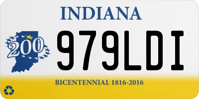 IN license plate 979LDI