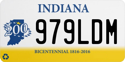 IN license plate 979LDM