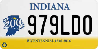 IN license plate 979LDO