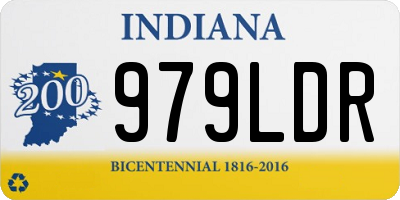 IN license plate 979LDR