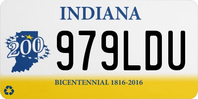 IN license plate 979LDU