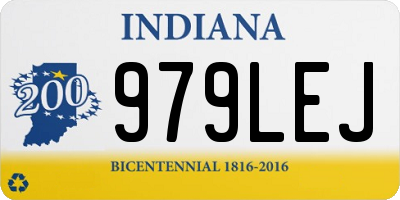IN license plate 979LEJ