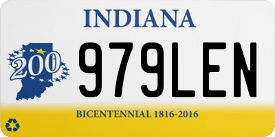 IN license plate 979LEN