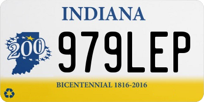 IN license plate 979LEP